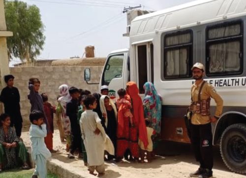 Mobile medical dispensary visited Ferozabad, Khuzdar