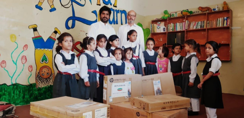 Distribution of computers for hunar school at Khuzdar