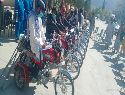 Distribution of tri motorcycles to disabled persons