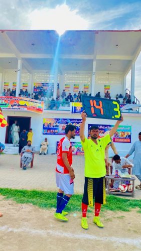 The Sindh, Balochistan Football Tournament is being held in Khuzdar